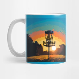 Disc Golf Against a Morning Sunrise Mug